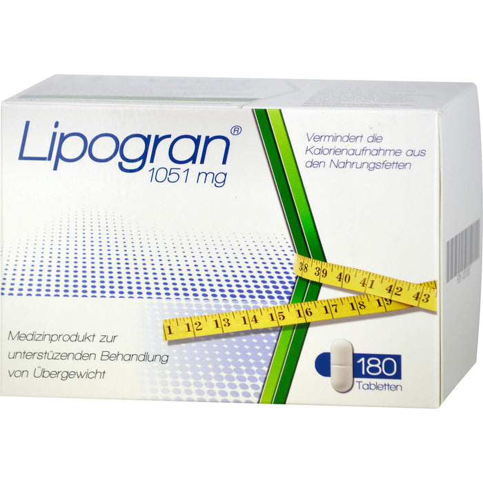 Lipogran Tabletten zur unterstützenden Behandlung bei Übergewicht, 180 St. Tabletten