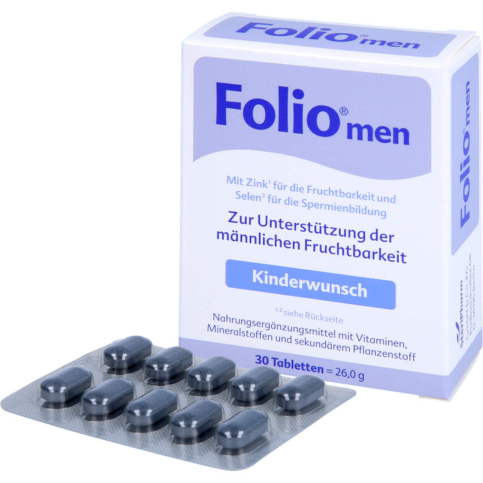 Folio men Kinderwunsch Tabletten, 30 pc Tablettes