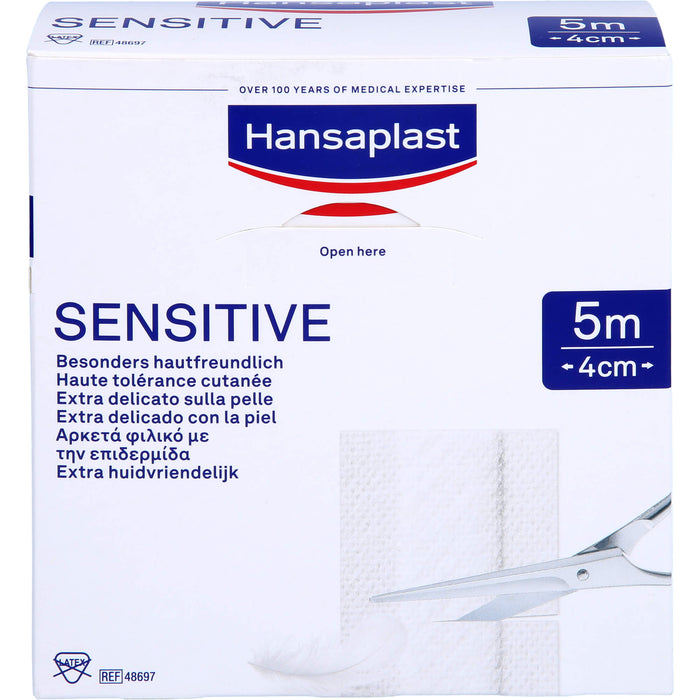 Hansaplast Sensitive Pflaster 5 m x 4 cm, 1 pc Pansement