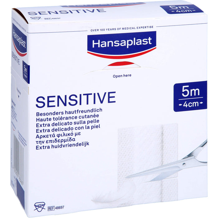 Hansaplast Sensitive Pflaster 5 m x 4 cm, 1 pcs. Patch