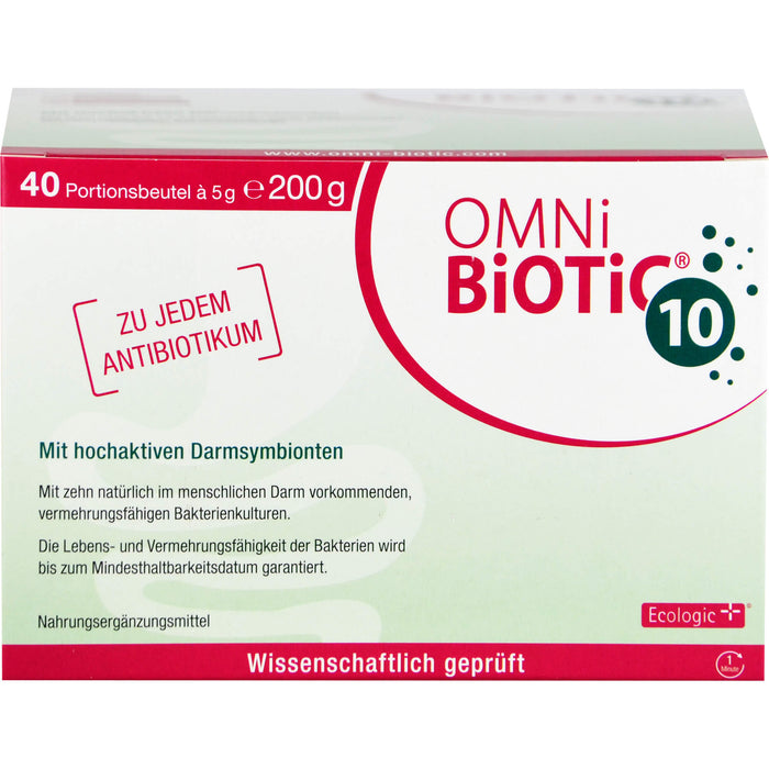 OMNi BiOTiC 10 Pulver mit hochaktiven Darmsymbionten, 40 pc Sachets