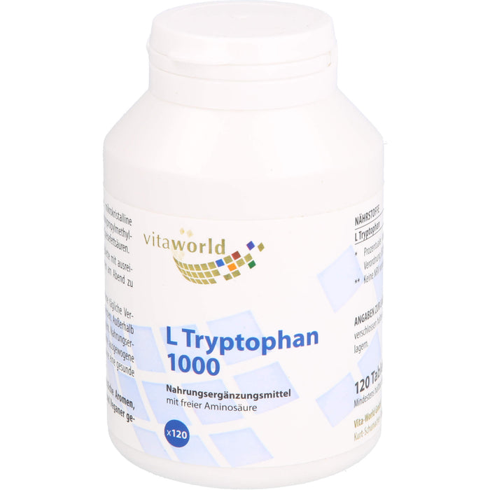 vitaworld L Tryptophan 1000 Tabletten, 120 pcs. Tablets