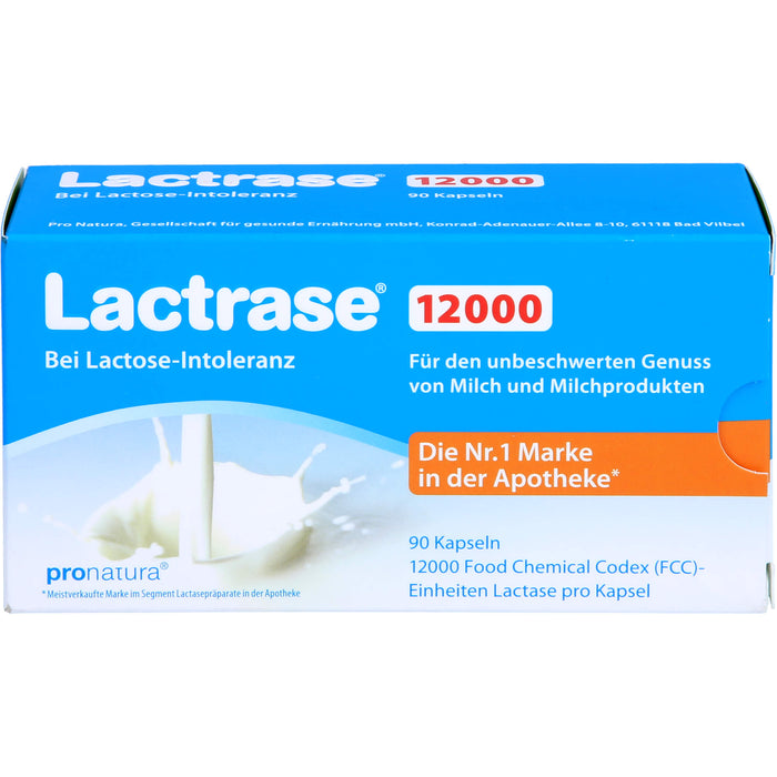 Lactrase 12000 bei Lactose-Intoleranz Kapseln, 90 pc Capsules