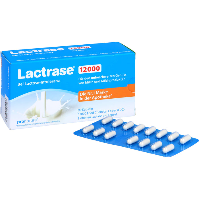 Lactrase 12000 bei Lactose-Intoleranz Kapseln, 90 St. Kapseln