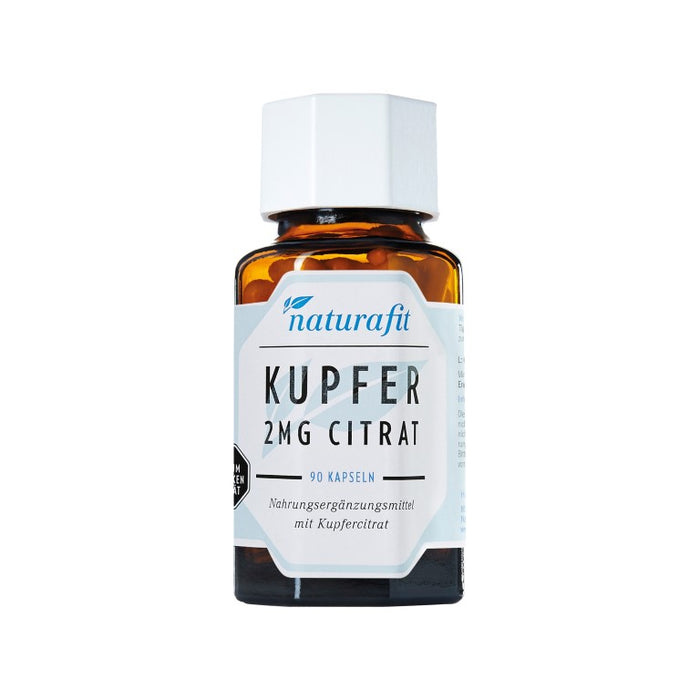 naturafit Kupfer 2 mg Citrat Kapseln, 90 St. Kapseln