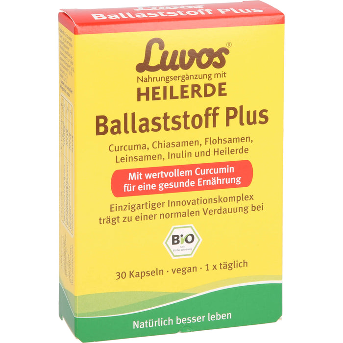 Luvos Heilerde bio Ballaststoff plus Kapseln, 30 St. Kapseln