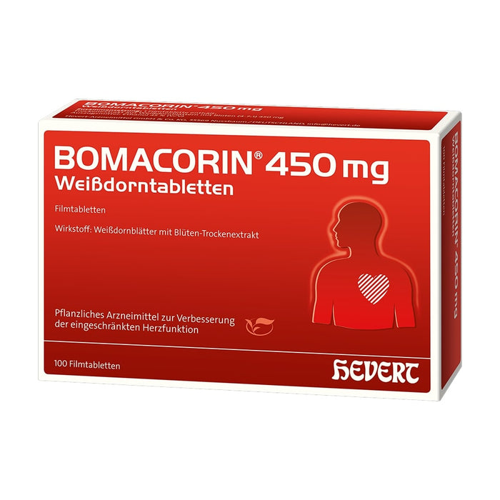 BOMACORIN 450 mg Weißdorntabletten, 100 pc Tablettes