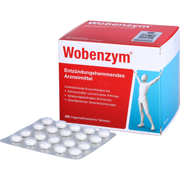 Wobenzym Tabletten entzündungshemmendes Arzneimittel, 200 pc Tablettes