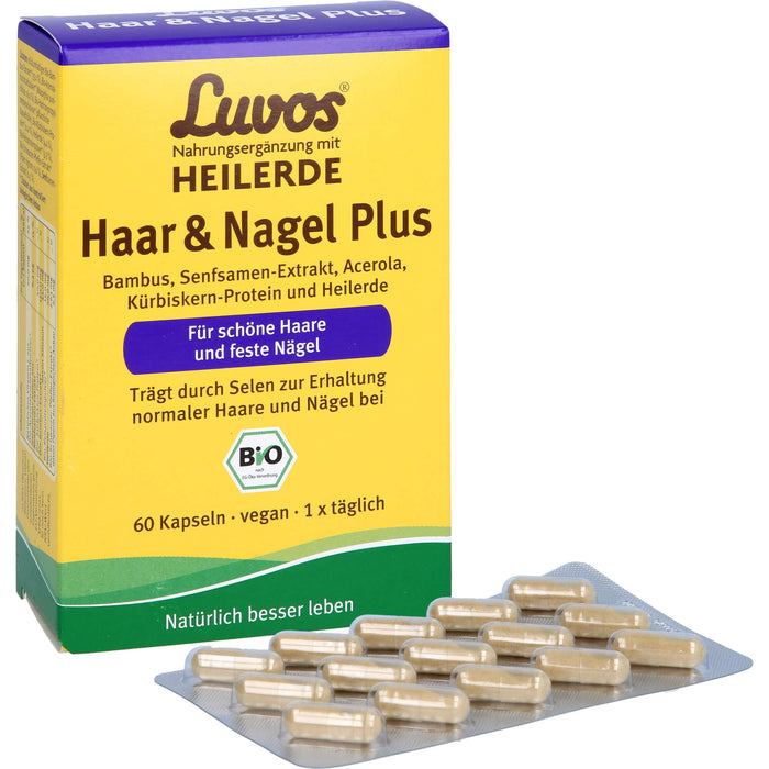 Luvos Heilerde Bio Haar & Nagel Plus Kapseln, 60 pc Capsules