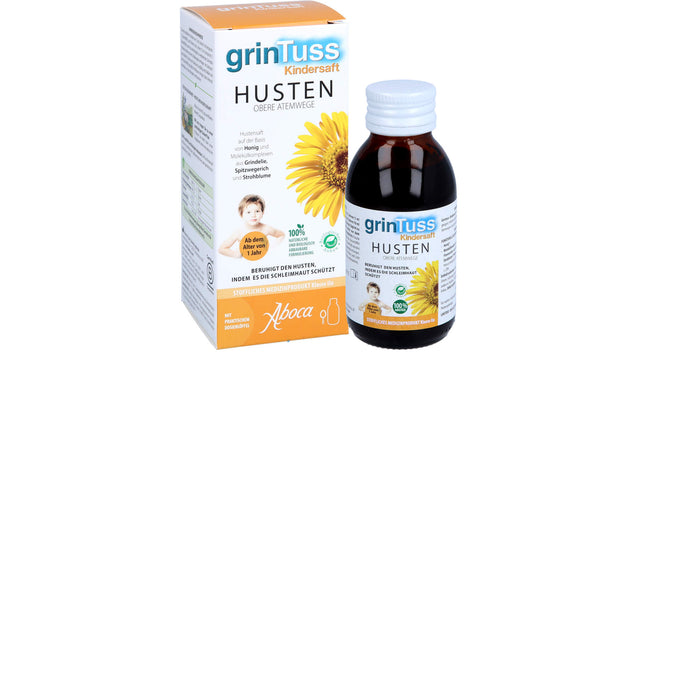 grinTuss Kindersaft beruhigt den Husten, 128 g Solution