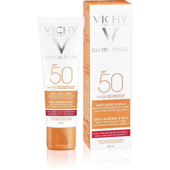 VICHY Idéal Soleil Capital LSF 50 3-in-1 Sonnenpflege, 50 ml Creme