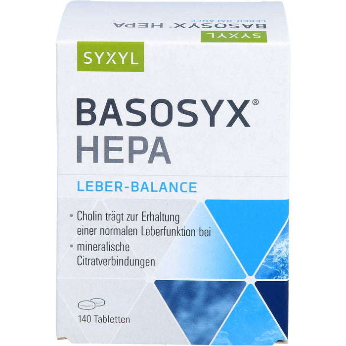 SYXYL BASOSYX Hepa Säure-Basen-Balance Tabletten, 140 St. Tabletten