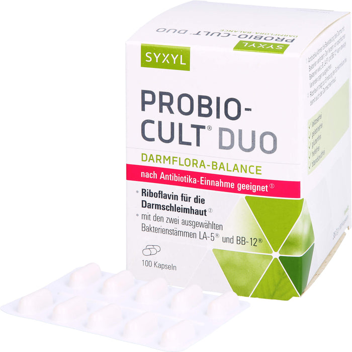 SYXYL Probio-Cult Duo Darmflora-Balance Kapseln, 100 pc Capsules