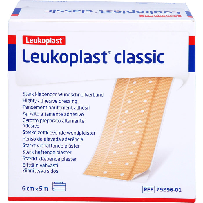 Leukoplast Classic Pflaster 6 cm x 5 m Rolle, 1 St PFL