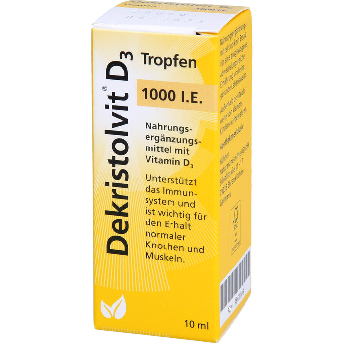 Dekristolvit D3 Tropfen 1000 I.E., 10 ml Solution