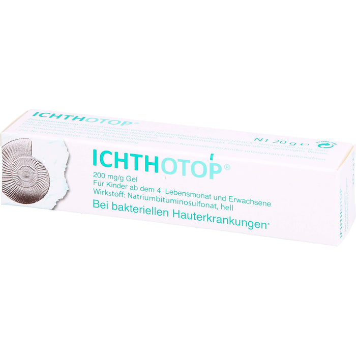 ICHTHOTOP 200 mg/g Gel bei bakteriellen Hauterkrankungen, 20 g Gel