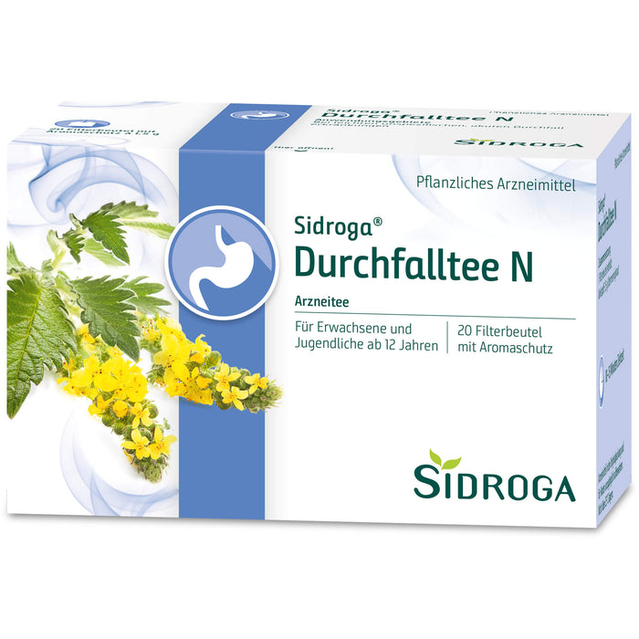 Sidroga Durchfalltee N, 20 St. Filterbeutel