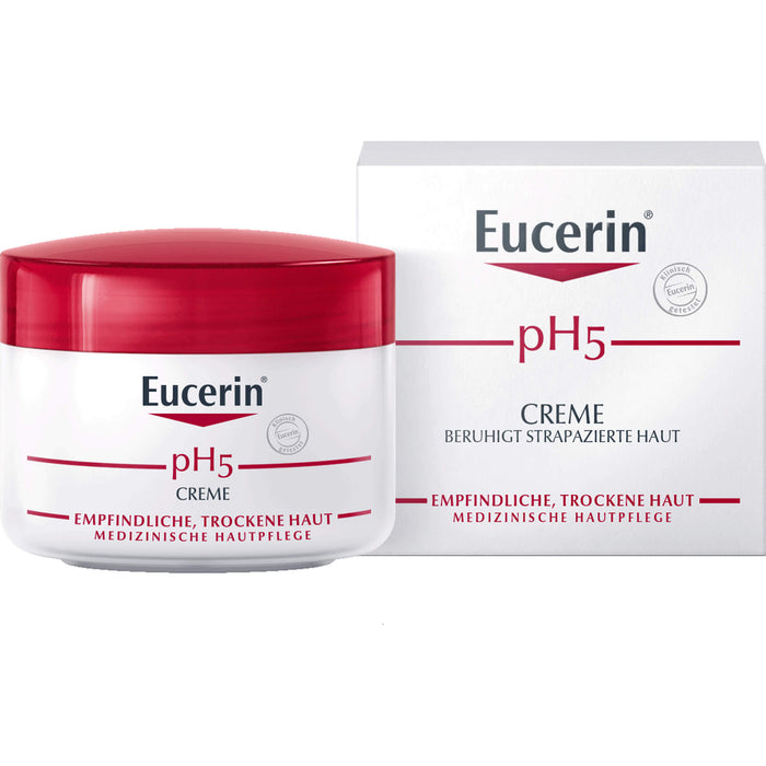 Eucerin pH5 Creme beruhigt strapazierte Haut, 75 ml Cream