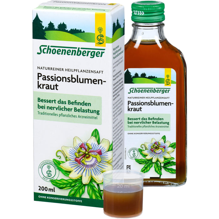 Passionsblumenkraut naturreiner Heilpflanzensaft, 200 ml SAF