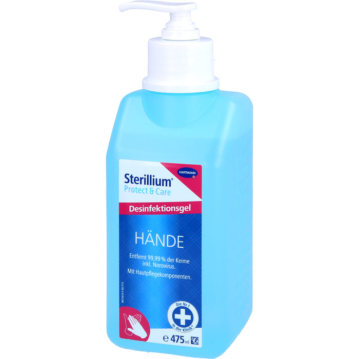 Sterillium Protect & Care Desinfektionsgel für die Hände mit Pumpe, 475 ml Gel