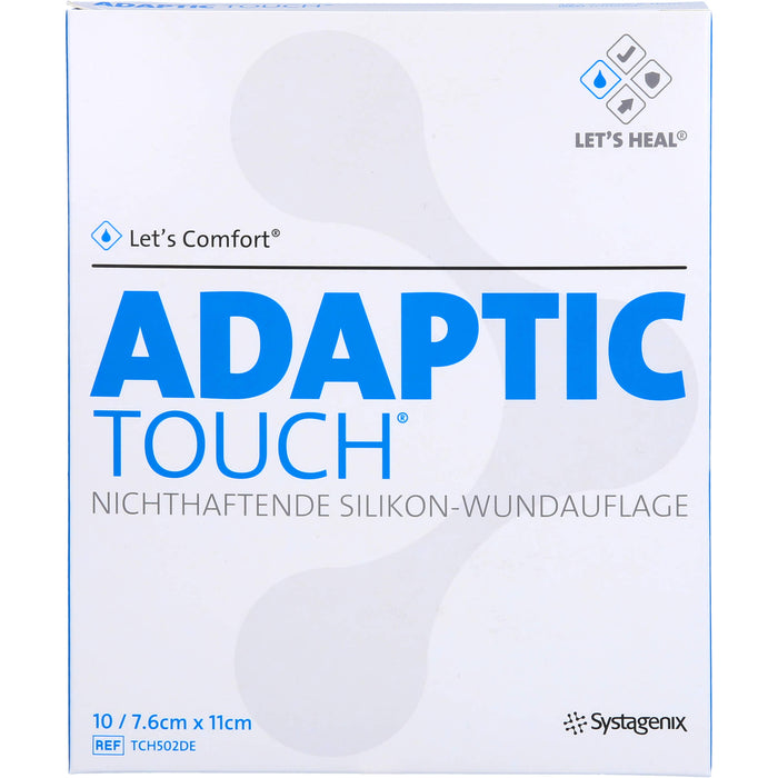 Adaptic Touch 7,6 x 11 cm nichthaftende Silikon-Wundauflage, 10 pc Gaze de plaie