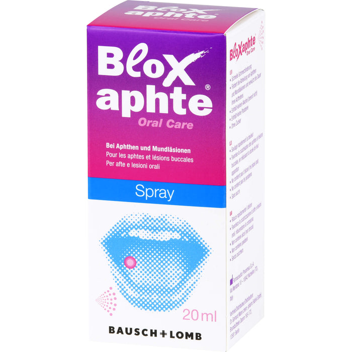 BloXaphte Spray bei Aphthen und Mundläsionen, 20 ml Solution