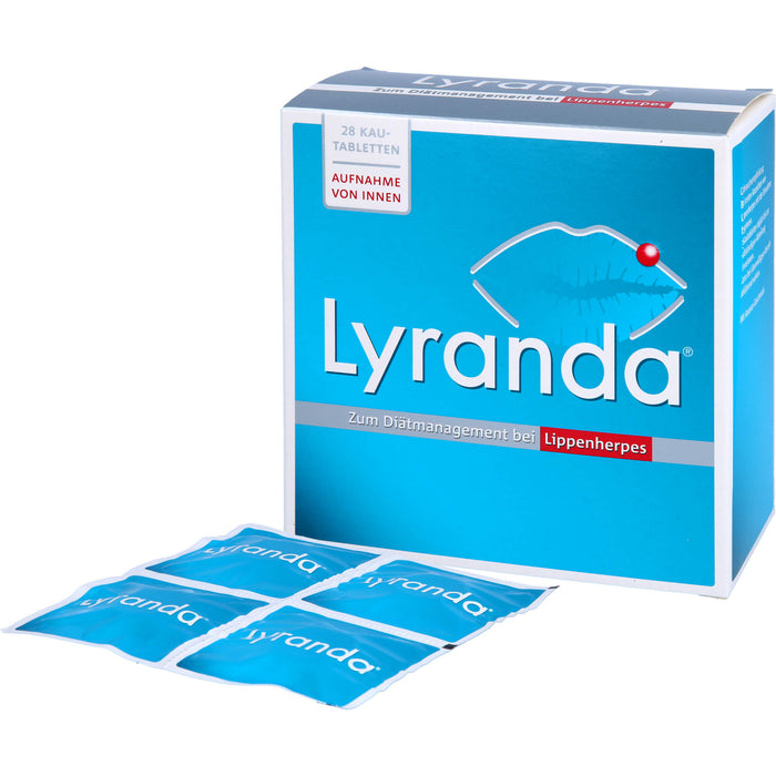 Lyranda Kautabletten zum Diätmanagement bei Lippenherpes, 28 pcs. Tablets