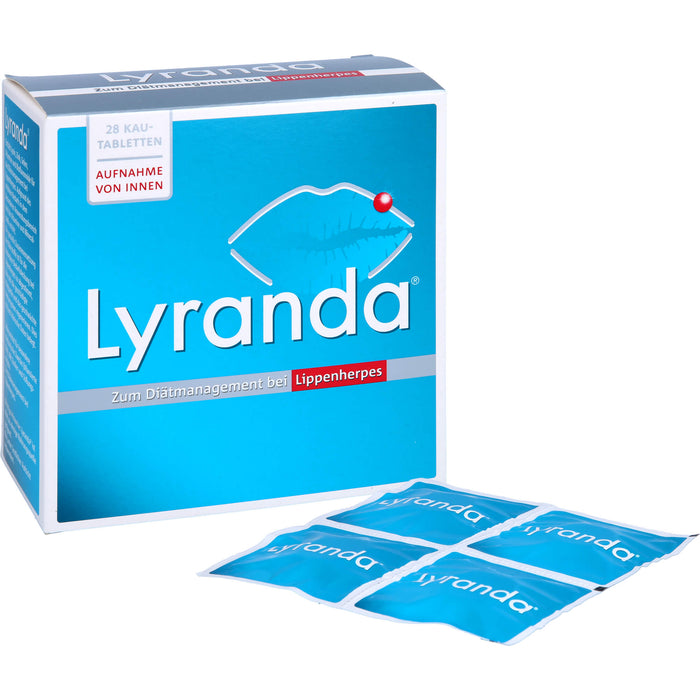 Lyranda Kautabletten zum Diätmanagement bei Lippenherpes, 28 pcs. Tablets