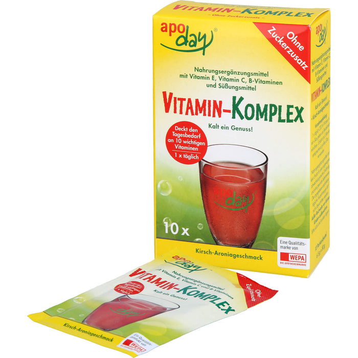 APODAY Vitamin-Komplex Kirsch-Aronia o.Zz Pulver, 10X5 g PUL