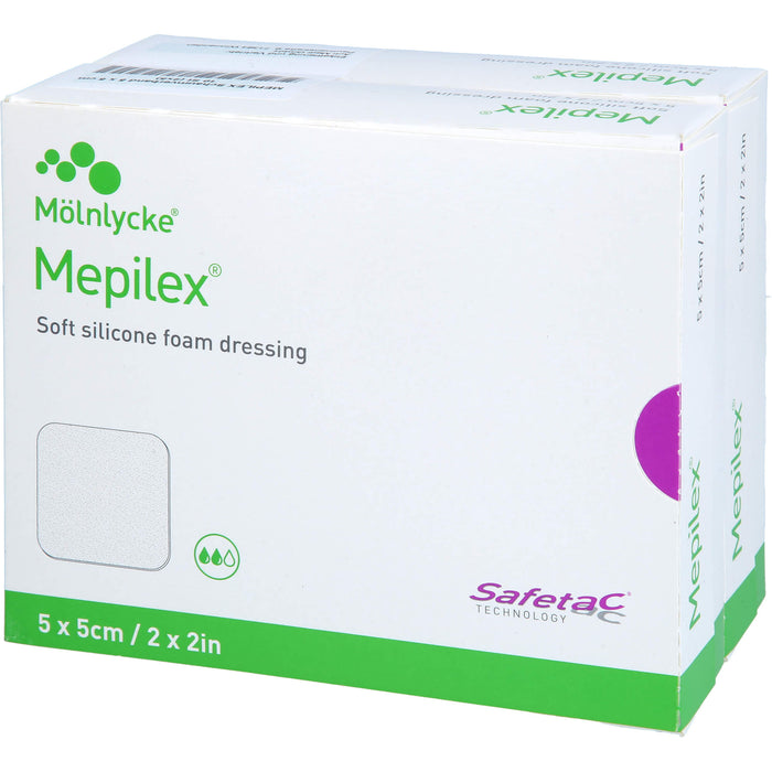 Mepilex 5x5 cm Schaumverband, 10 St VER