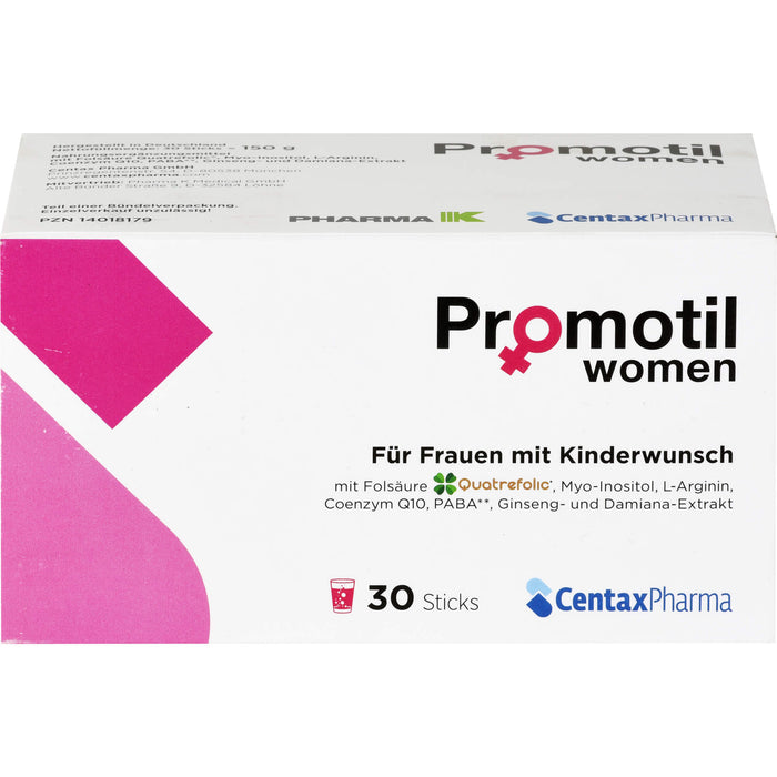 Promotil Women Sticks für Frauen mit Kinderwunsch, 30 pc Sachets