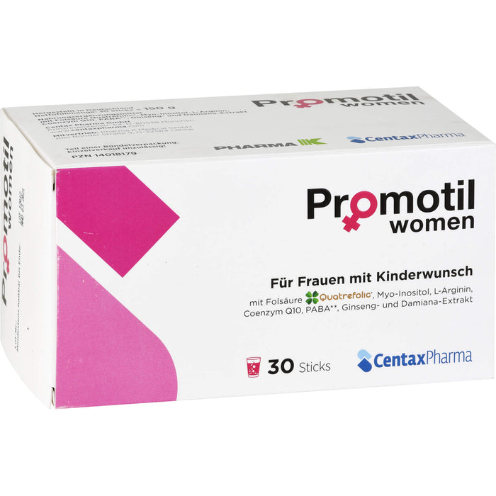 Promotil Women Sticks für Frauen mit Kinderwunsch, 30 pc Sachets