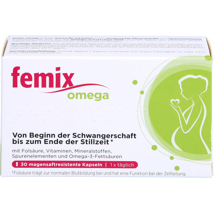 Femix Omega Kapseln Schwangerschaft & Stillzeit, 30 St. Kapseln