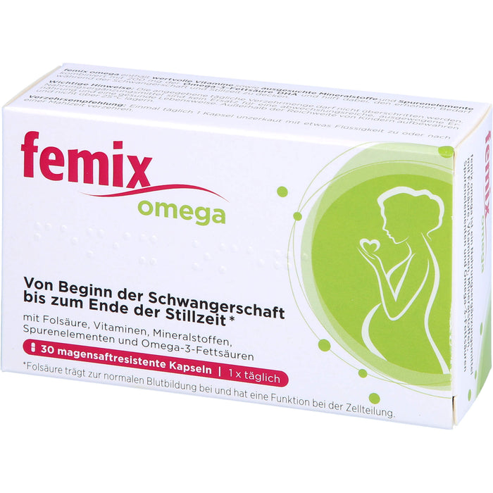 Femix Omega Kapseln Schwangerschaft & Stillzeit, 30 pc Capsules