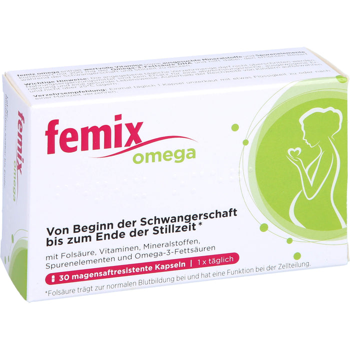 Femix Omega Kapseln Schwangerschaft & Stillzeit, 30 pcs. Capsules