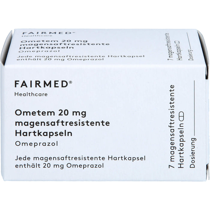 Ometem 20 mg Hartkapseln bei Sodbrennen, 7 pcs. Capsules