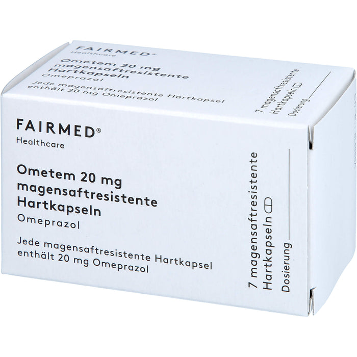 Ometem 20 mg Hartkapseln bei Sodbrennen, 7 pc Capsules