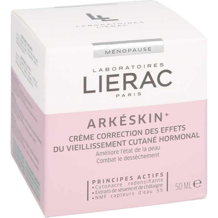 LIERAC Arkeskin Creme N + Lierac schwarze Kosmetiktasche gratis, 50 ml Crème