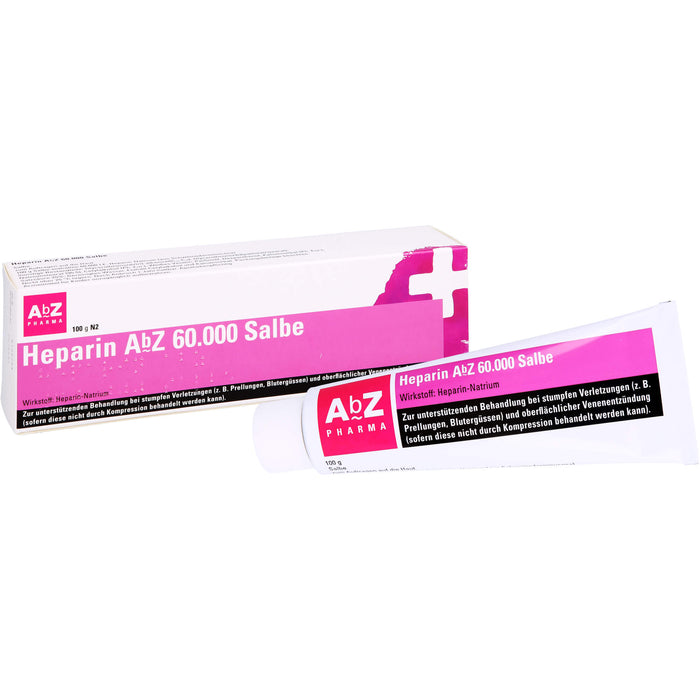 Heparin AbZ 60.000 Salbe bei stumpfen Verletzungen, 100 g Ointment