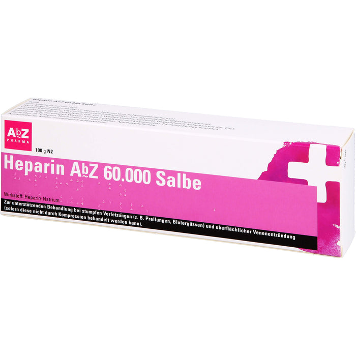 Heparin AbZ 60.000 Salbe bei stumpfen Verletzungen, 100 g Ointment