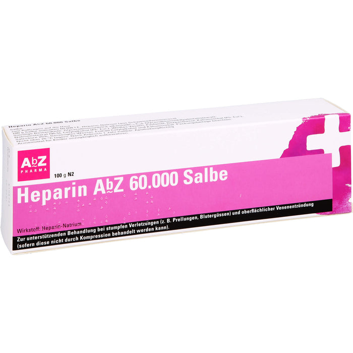 Heparin AbZ 60.000 Salbe bei stumpfen Verletzungen, 100 g Ointment