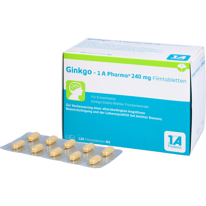 Ginkgo - 1 A Pharma 240 mg Filmtabletten, 120 St FTA