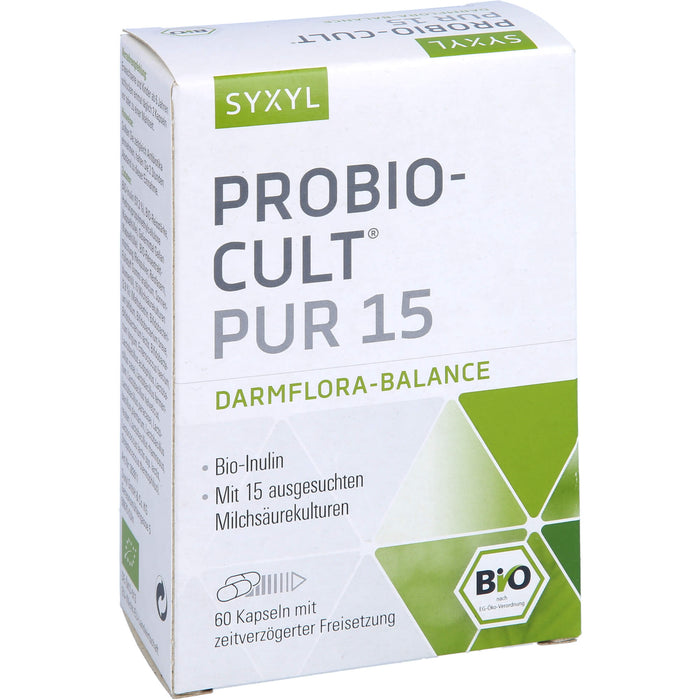 SYXYL Probio-Cult pur 15 Darmflora-Balance Kapseln, 60 pc Capsules