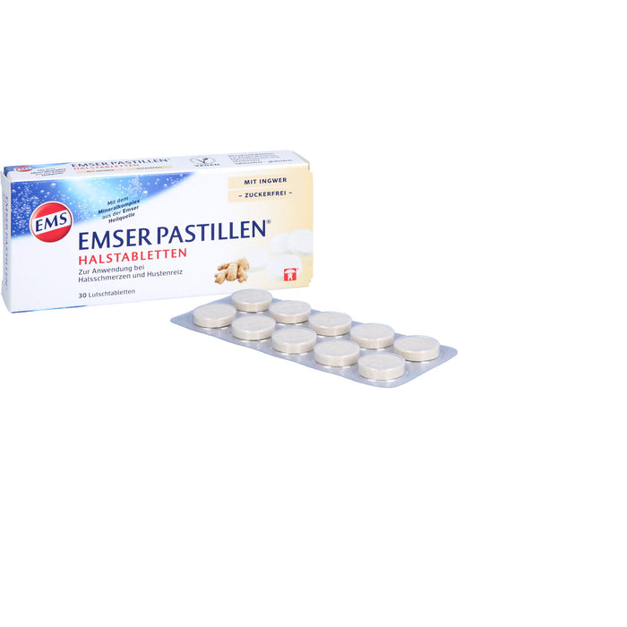 EMSER Pastillen bei Halsschmerzen und Hustenreiz, 30 St. Tabletten