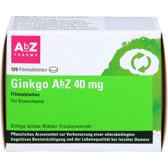 Ginkgo AbZ 40 mg Filmtabletten, 120 St FTA