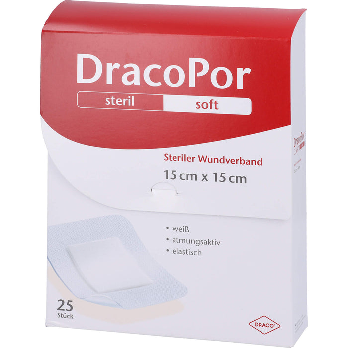 DRACOPOR Wundverband 15x15 cm steril, 25 St PFL