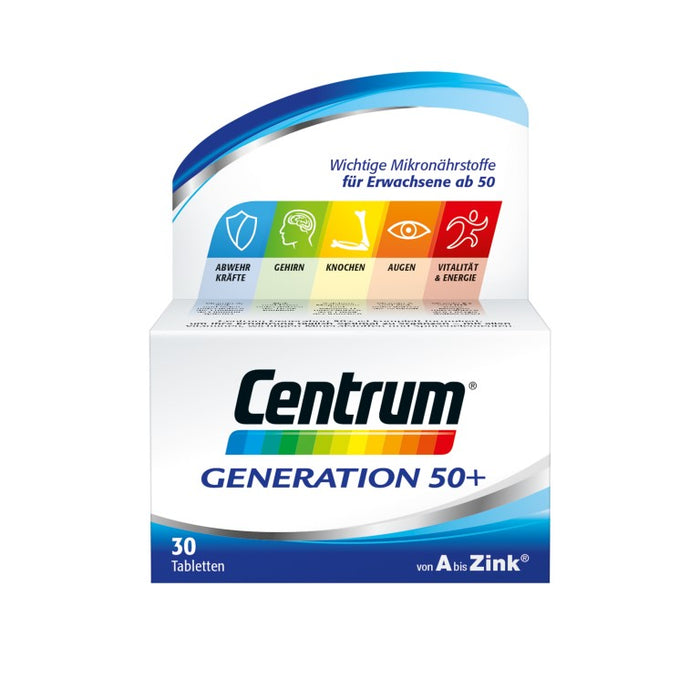 Centrum Generation 50+ Tabletten, 30 pc Tablettes