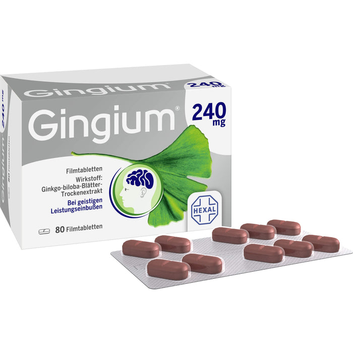 Gingium 240 mg Filmtabletten, 80 St. Tabletten