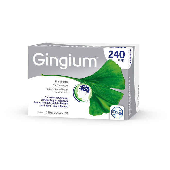 Gingium 240 mg Filmtabletten, 120 pc Tablettes