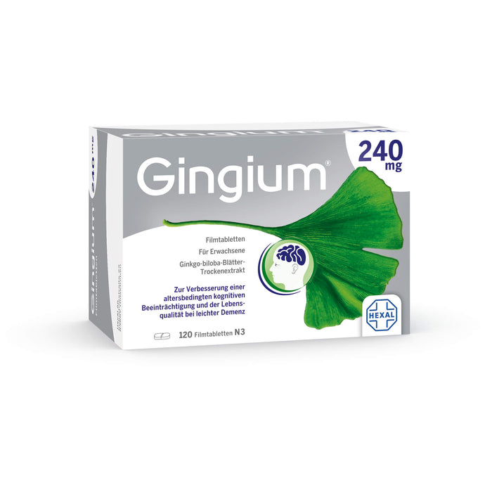 Gingium 240 mg Filmtabletten, 120 pcs. Tablets